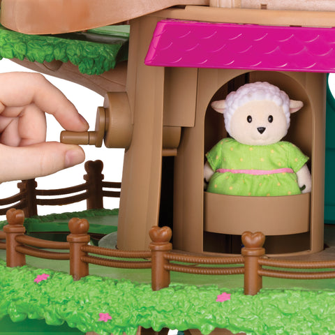 Li'l Woodzeez Family Treehouse Playhouse with Accessories