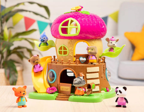 Li'l Woodzeez Acorn Treehouse Playhouse with Bobblehead Character