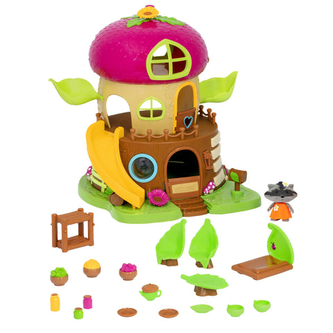 Li'l Woodzeez Acorn Treehouse Playhouse with Bobblehead Character