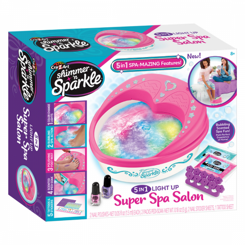 Cra-Z-Art Shimmer ‘N Sparkle 5 in 1 Light Up Super Spa Salon