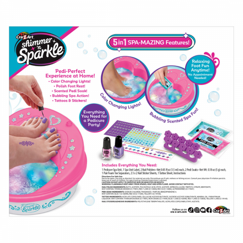 Cra-Z-Art Shimmer ‘N Sparkle 5 in 1 Light Up Super Spa Salon