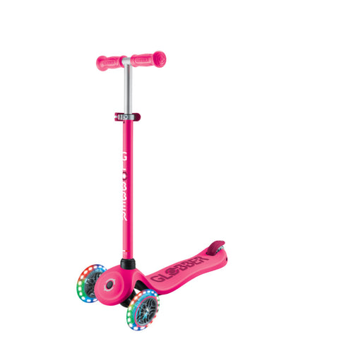 Globber GO•UP Sporty Lights 360 Scooter With Seat Fuschia 1-7 Years