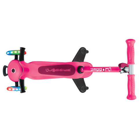 Globber GO•UP Sporty Lights 360 Scooter With Seat Fuschia 1-7 Years