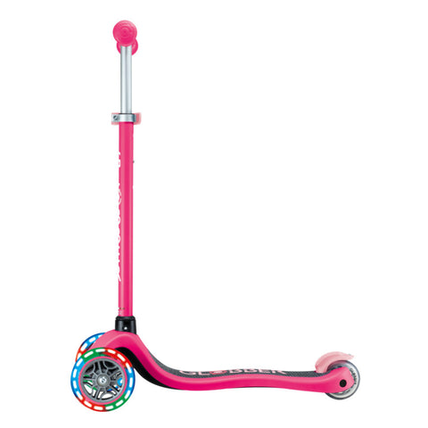 Globber Primo Lights 3-Wheel Scooter Fuschia 3-7 Years
