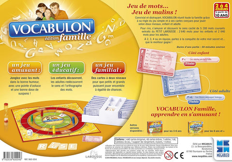 Megableu Jeu De Voyage Pocket Vocabulon Famille