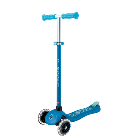 Globber Primo Plus Lights Glow 3-Wheel Scooter Deep Blue 3-9 Years