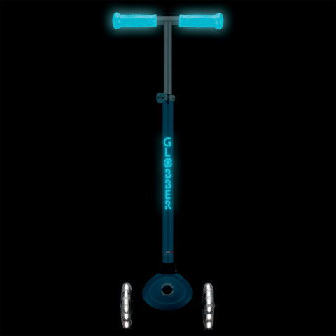 Globber Primo Plus Lights Glow 3-Wheel Scooter Deep Blue 3-9 Years