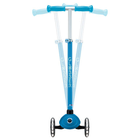 Globber Primo Plus Lights Glow 3-Wheel Scooter Deep Blue 3-9 Years
