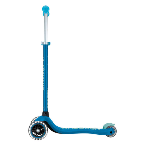 Globber Primo Plus Lights Glow 3-Wheel Scooter Deep Blue 3-9 Years