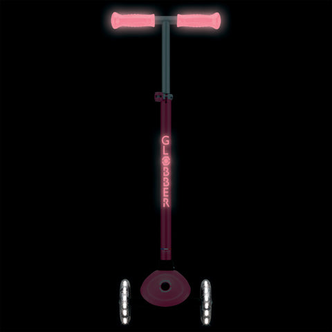 Globber Primo Plus Lights Glow 3-Wheel Scooter Coral Pink 3-9 Years