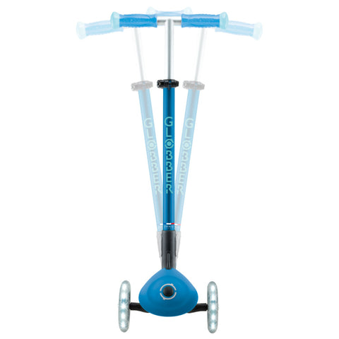 Globber Elite Lights Glow 3-Wheel Scooter Deep Blue 3-9 Year