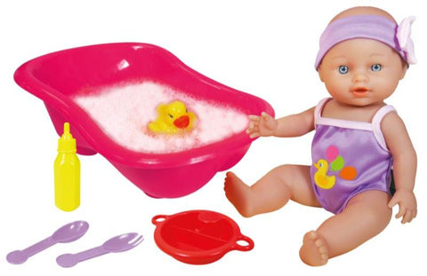 Lissi Bath Baby With Tub & Accessories 28cm