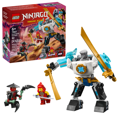 LEGO - Ninjago Dragons Rising Zane's Battle Suit Mech 71827 92 Pieces