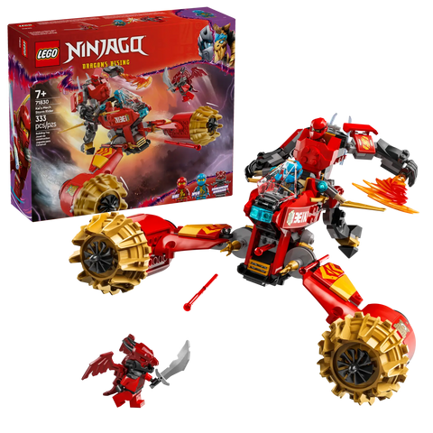 LEGO - Ninjago Dragons Rising Kai's Mech Storm Rider 71830 333 Pieces