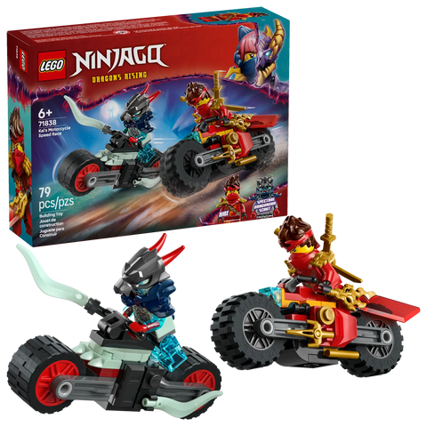 LEGO- Ninjago Dragons Rising Kai's Motorcycle Speed Race 71838 79 Pieces