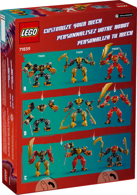 LEGO - Ninjago Dragons Rising Arin's Spinjitzu Battle Mech 71839 213 Pieces