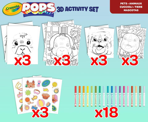 Crayola Color Pops All in One Pets 3D Activity Set