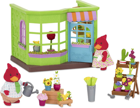 Li'l Woodzeez Li’l Petals Flower Shop Store Playset