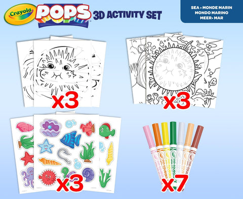 Crayola Color Pops Ocean World 3D Activity Set