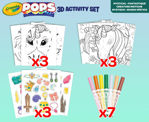 Crayola Color Pops Mystical 3D Activity Set