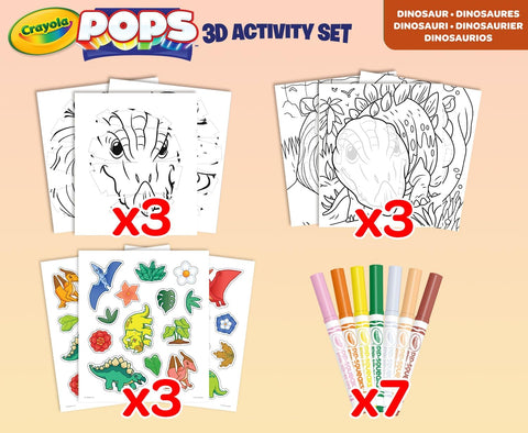 Crayola Color Pops Dinosaur 3D Activity Set