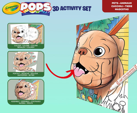 Crayola Color Pops All in One Pets 3D Activity Set