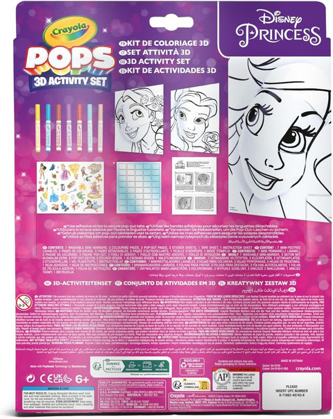 Crayola Color Pops Disney Princess 3D Activity Set