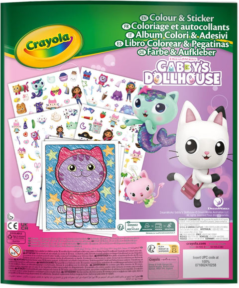 Crayola Gabby's Dollhouse Coloring Book & Stickers