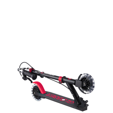 Globber Flow Element Junior Lights Foldable Scooter Black/Red 3+ Years