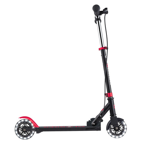 Globber Flow Element Junior Lights Foldable Scooter Black/Red 3+ Years
