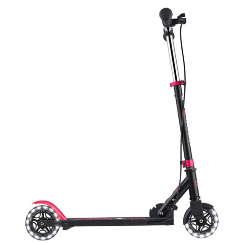 Globber Flow Element Junior Lights Foldable Scooter Black/Pink 3+ Years