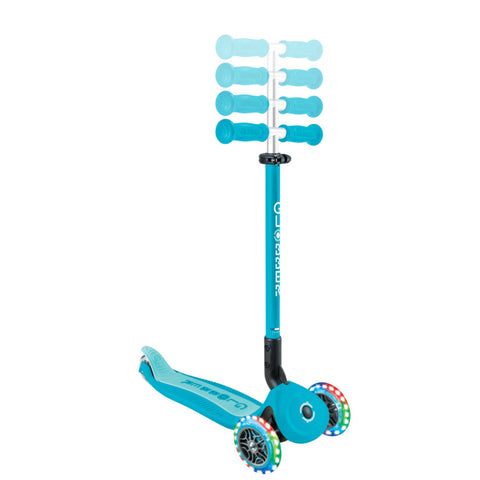 Globber GO•UP ACTIVE LIGHTS 360° Foldable Scooter Aqua 3-9 Years