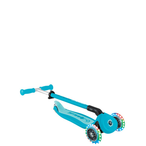 Globber GO•UP ACTIVE LIGHTS 360° Foldable Scooter Aqua 3-9 Years