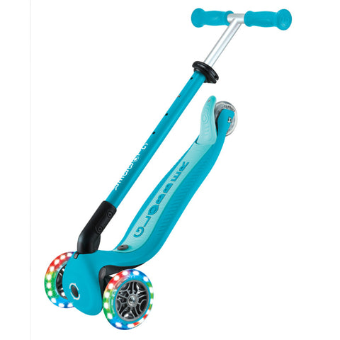 Globber GO•UP ACTIVE LIGHTS 360° Foldable Scooter Aqua 3-9 Years