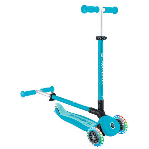 Globber GO•UP ACTIVE LIGHTS 360° Foldable Scooter Aqua 3-9 Years