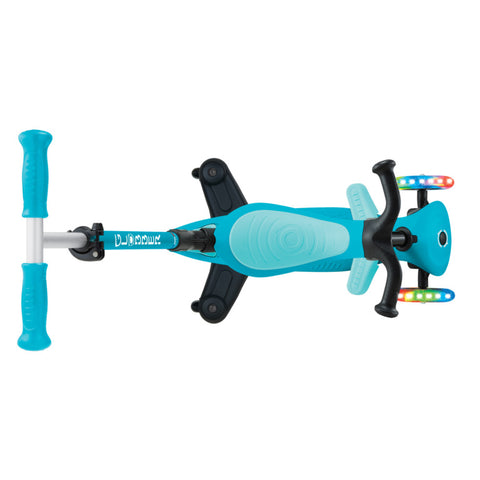 Globber GO•UP ACTIVE LIGHTS 360° Foldable Scooter Aqua 3-9 Years
