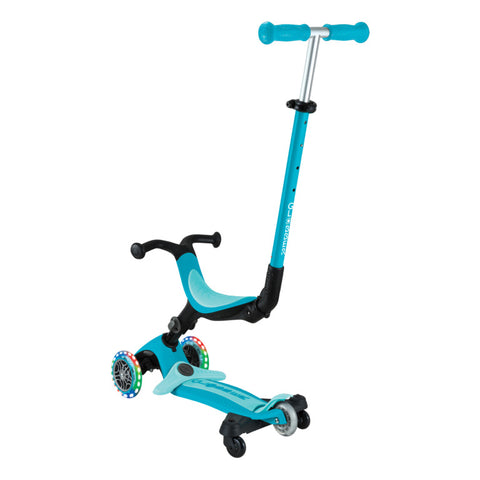 Globber GO•UP ACTIVE LIGHTS 360° Foldable Scooter Aqua 3-9 Years