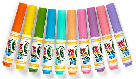 Crayola Color Wonder Mess Free 10 Mini Markers Pastel Colors