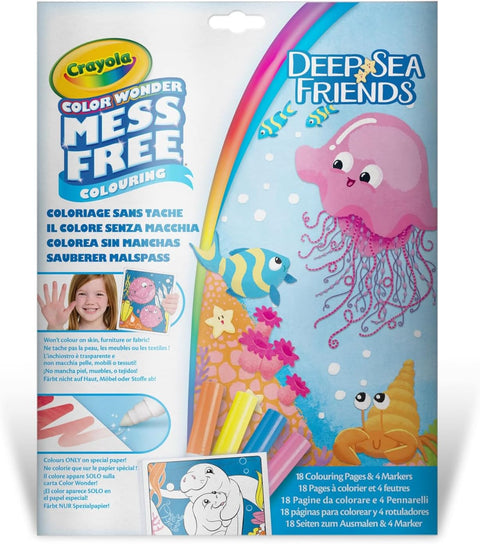 Crayola Color Wonder Mess Free Deep Sea Friends Coloring Set