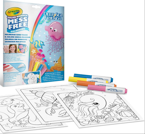 Crayola Color Wonder Mess Free Deep Sea Friends Coloring Set
