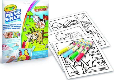 Crayola Color Wonder Mess Free Animal Friends Coloring Set