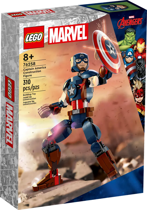 LEGO - Marvel Avengers Captain America Construction Figure 310 Pieces