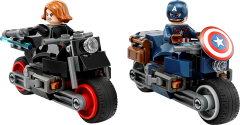 LEGO - Black Widow & Captain America Motorcycles 130 Pieces