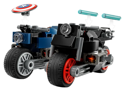 LEGO - Black Widow & Captain America Motorcycles 130 Pieces