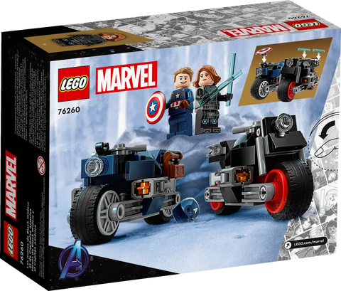 LEGO - Black Widow & Captain America Motorcycles 130 Pieces