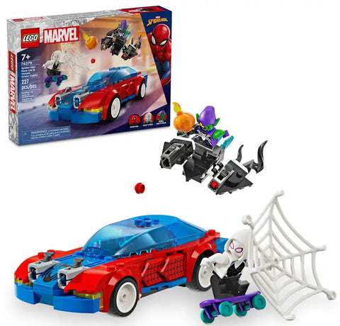 LEGO - Marvel Spider-Man Race Car & Venom Green Goblin 227 Pieces