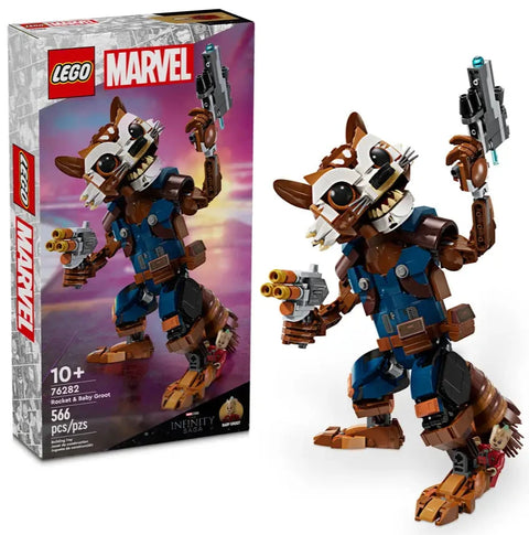 LEGO - Marvel Rocket & Baby Groot 566 Pieces