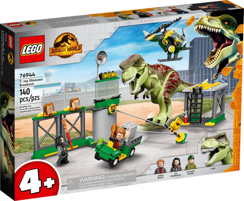 LEGO - Jurassic World T. rex Dinosaur Breakout 140 Pieces