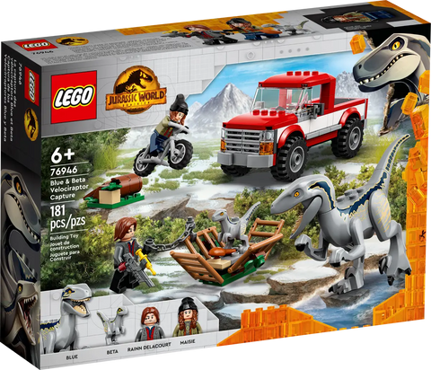 LEGO - Jurassic World Blue & Beta Velociraptor Capture 181 Pieces