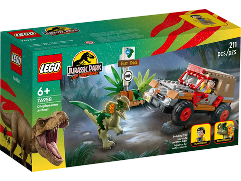 LEGO - Jurassic Park Dilophosaurus Ambush 211 Pieces